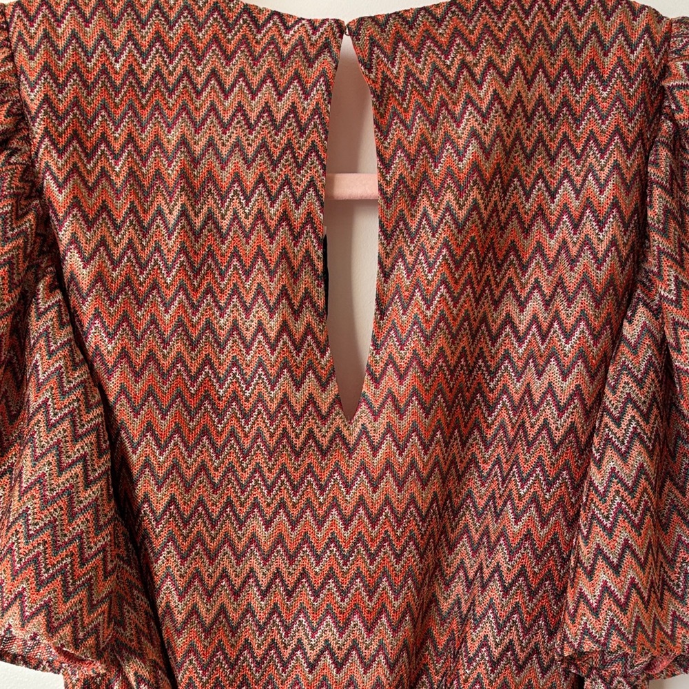 Ramy Brook Rust Patterned Mini Dress - Picture 6 of 7